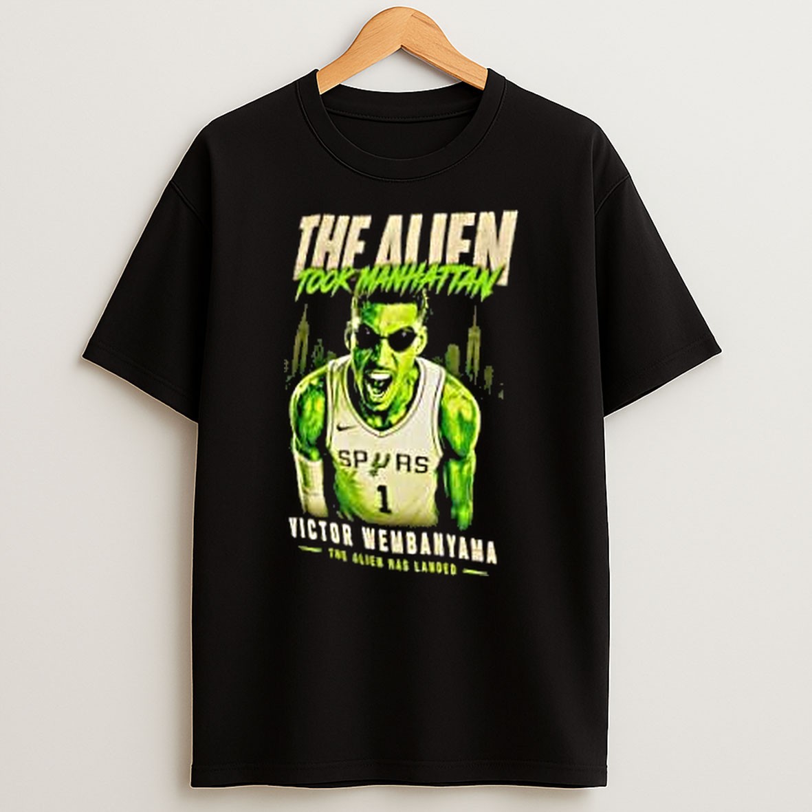 Original Victor Wembanyama The Alien Took Manhattan T Shirt