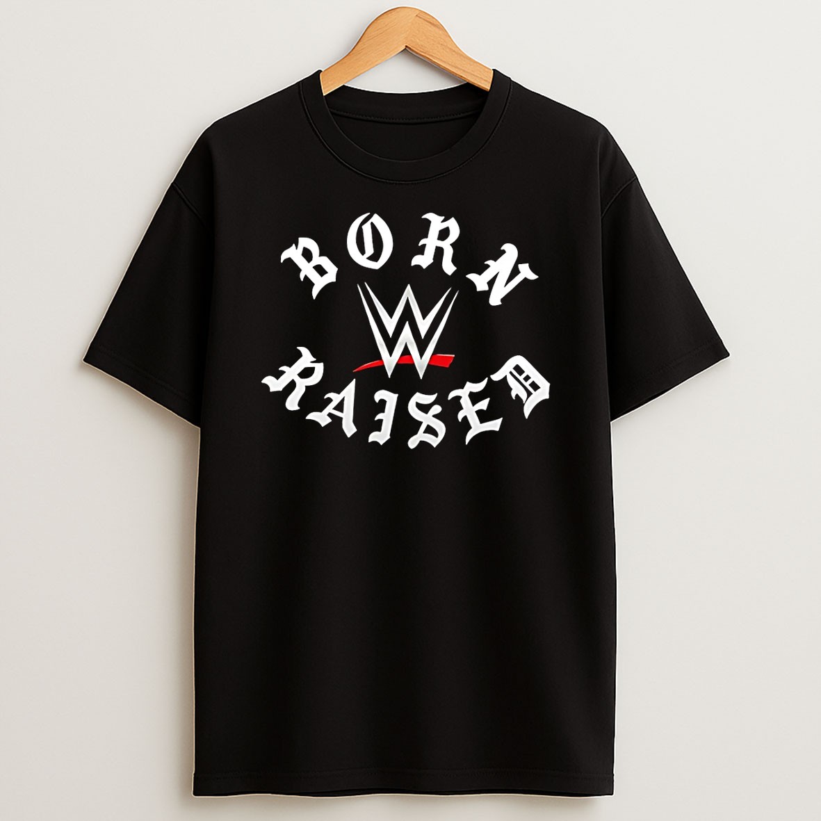Original Wwe Born X Raised Black T Shirt