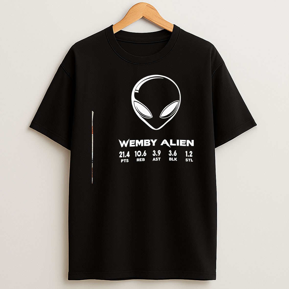 Original Wemby Alien Stats San Antonio Spurs Fan T Shirt