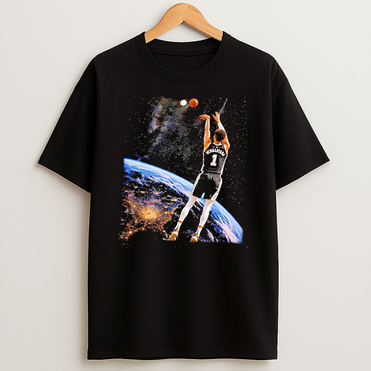 Original Wemby Alien Victor Wembanyama 3 Points San Antonio Spurs Basketball Game Day T Shirt