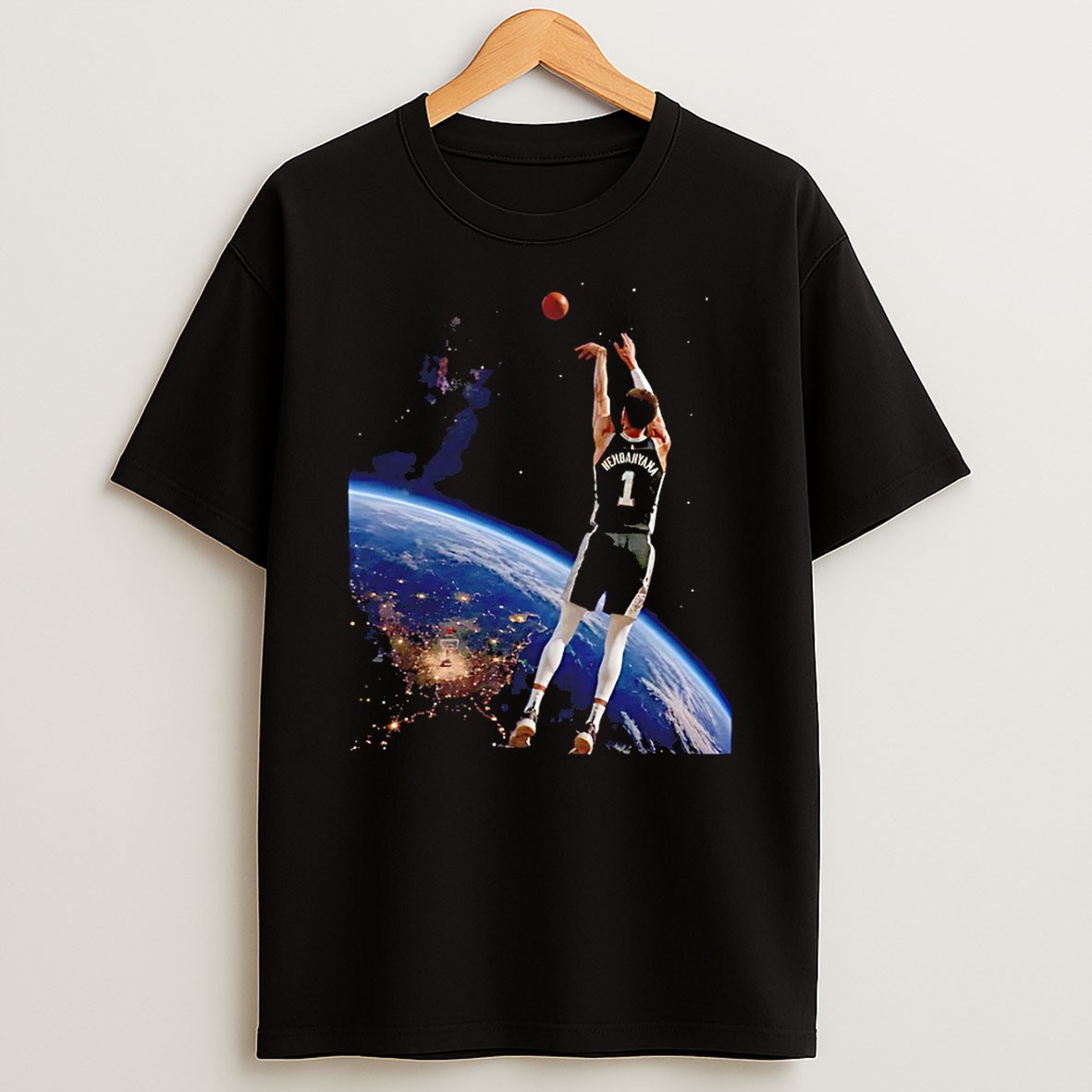 Original Wemby Alien Victor Wembanyama 3 Points San Antonio Spurs Basketball Nba 2026 T Shirt