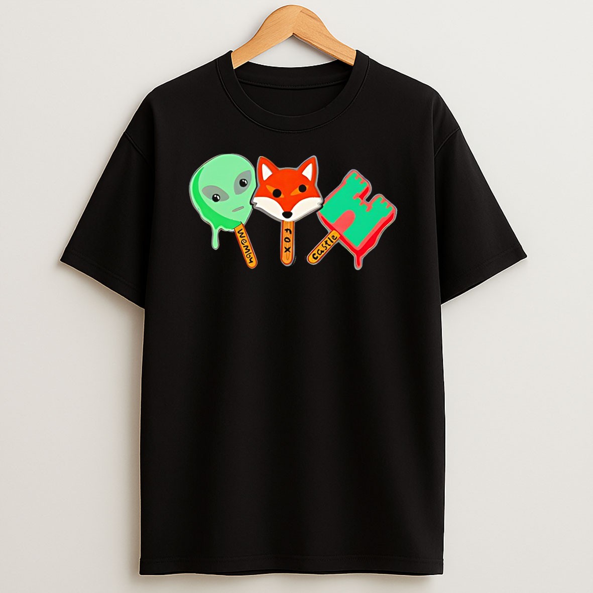 Original Wemby Fox Castle Popsicles San Antonio Spurs Basketball Nba 2026 Vintage T Shirt