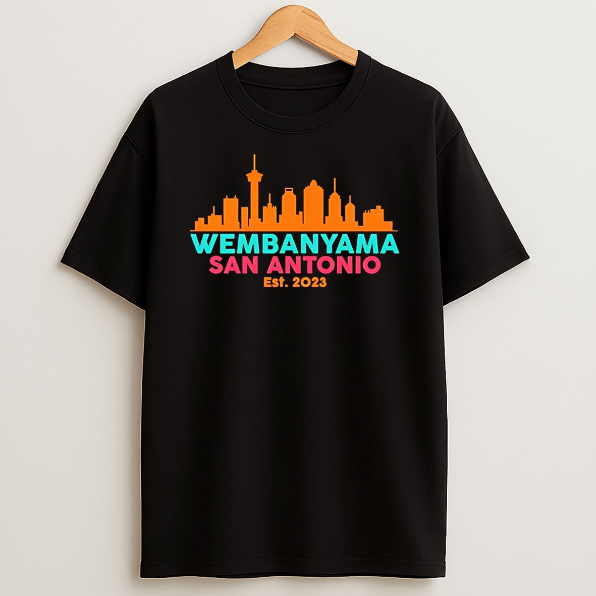 Original Wemby San Antonio Skyline Victor Wembanyama Est 2023 T Shirt