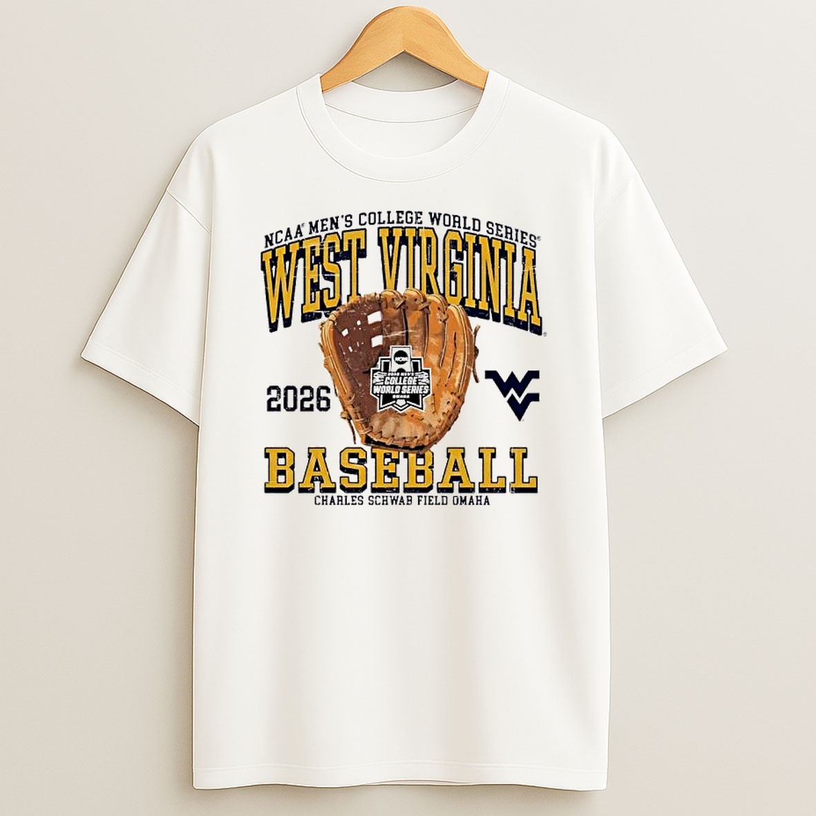 Original West Virginia 2026 College World Series Charles Schwab Field Omaha T Shirt