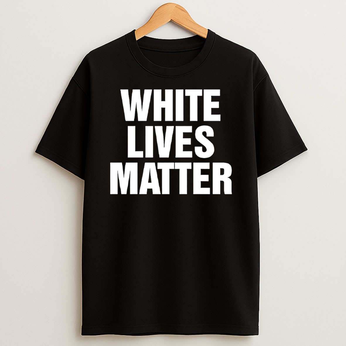 Original White Lives Matter Text Statement Slogan T Shirt
