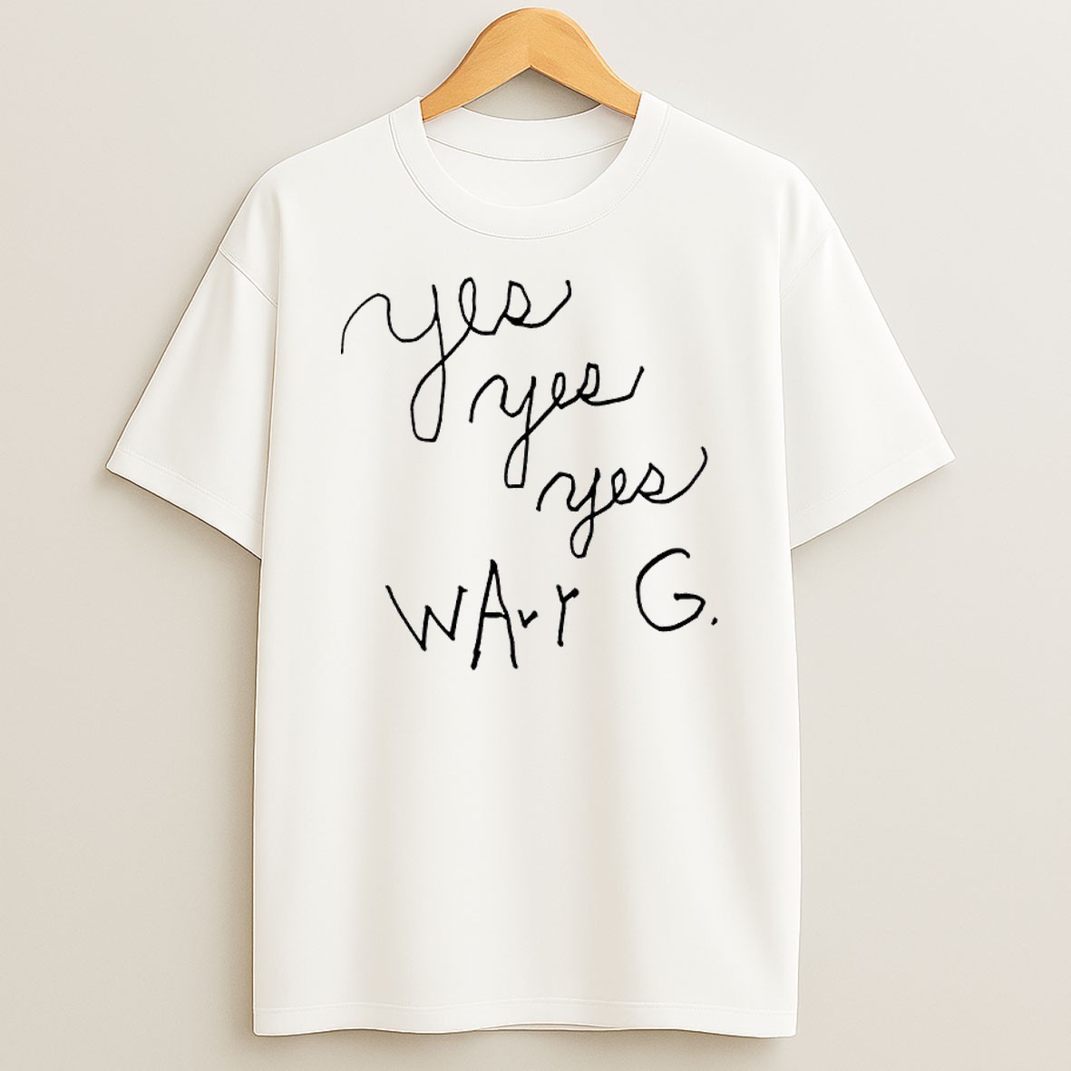 Original Yes Yes Yes Wavy G Doodle T Shirt