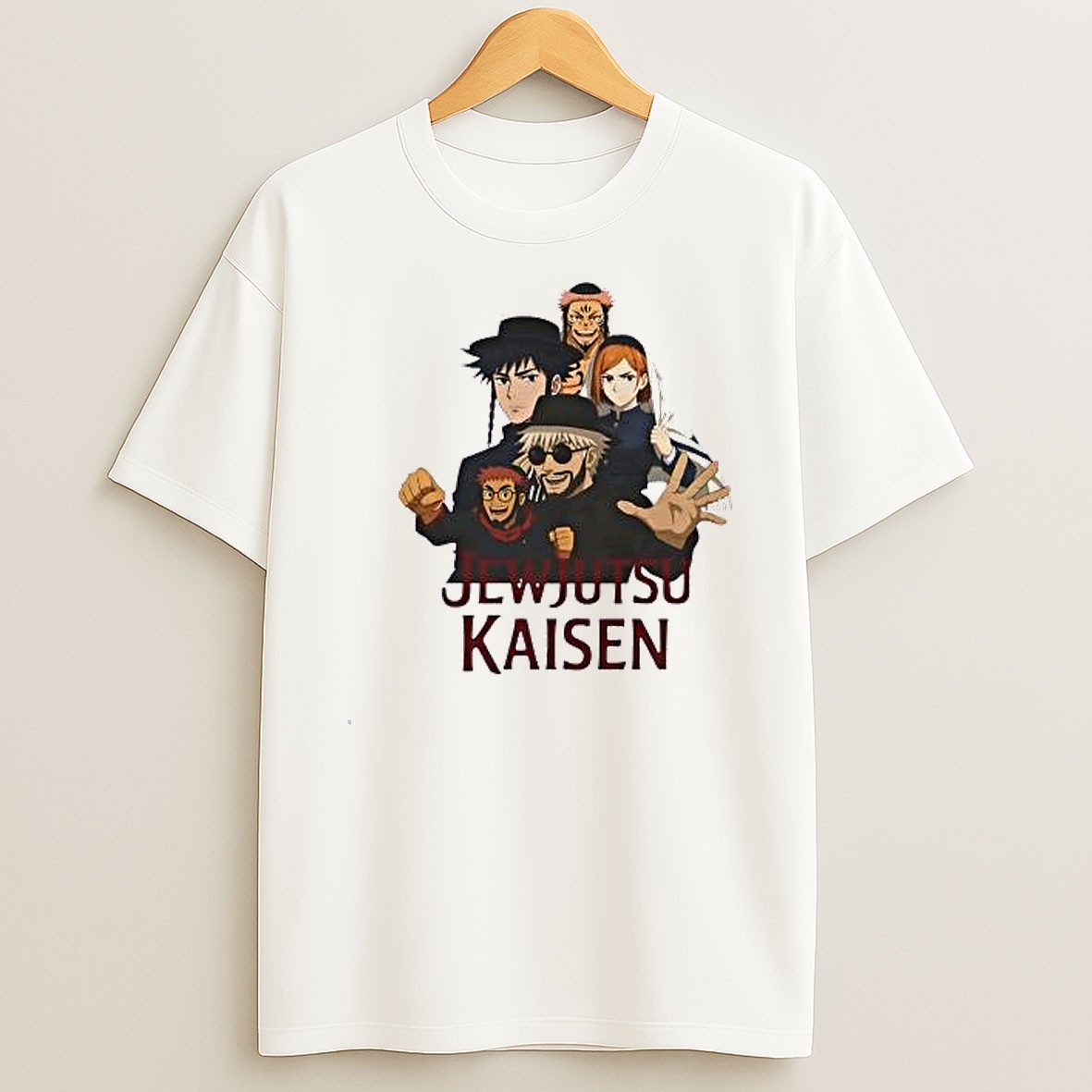 Original Yuji Itadori Megumi Fushiguro Nobara Kugisaki Satoru Gojo Jewjutsu Kaisen T Shirt