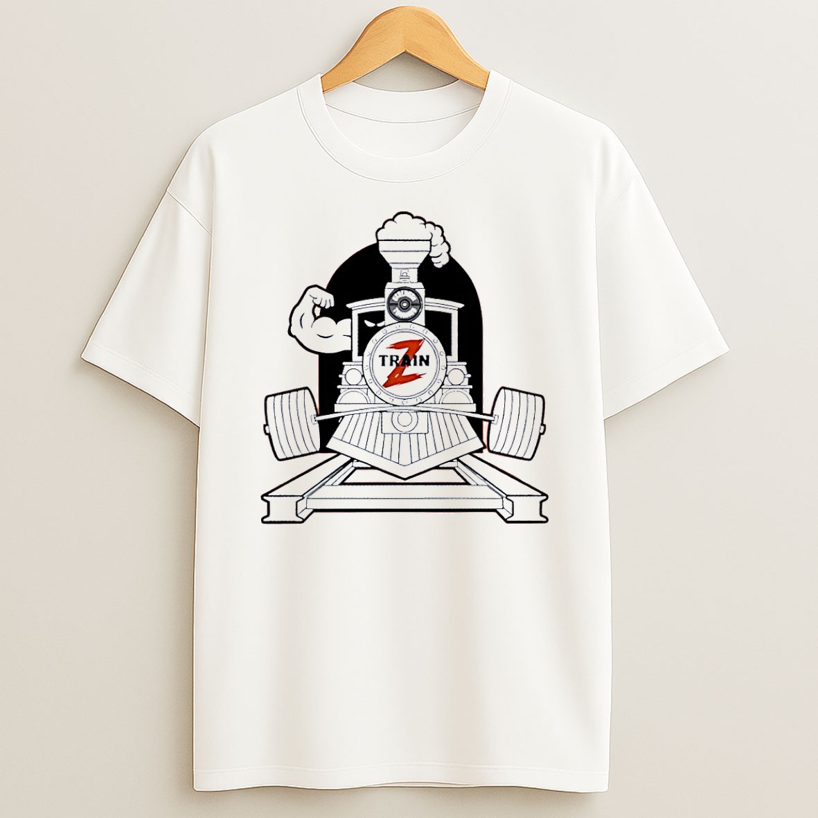 Original Z Train Strength Training 45 Lbs White T Shirt