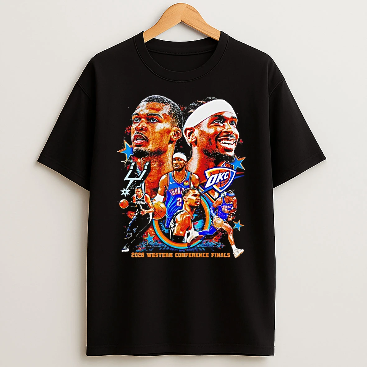 Sga Okc Thunder Basketball Players 2026 Western Conference Finals Tshirt Hoodie