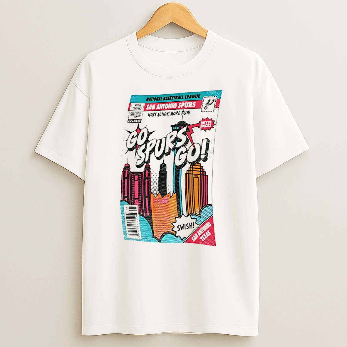 San Antonio Spurs Comic Book Cover National Basketball League More Action More Fun 2026 Tshirt Hoodie