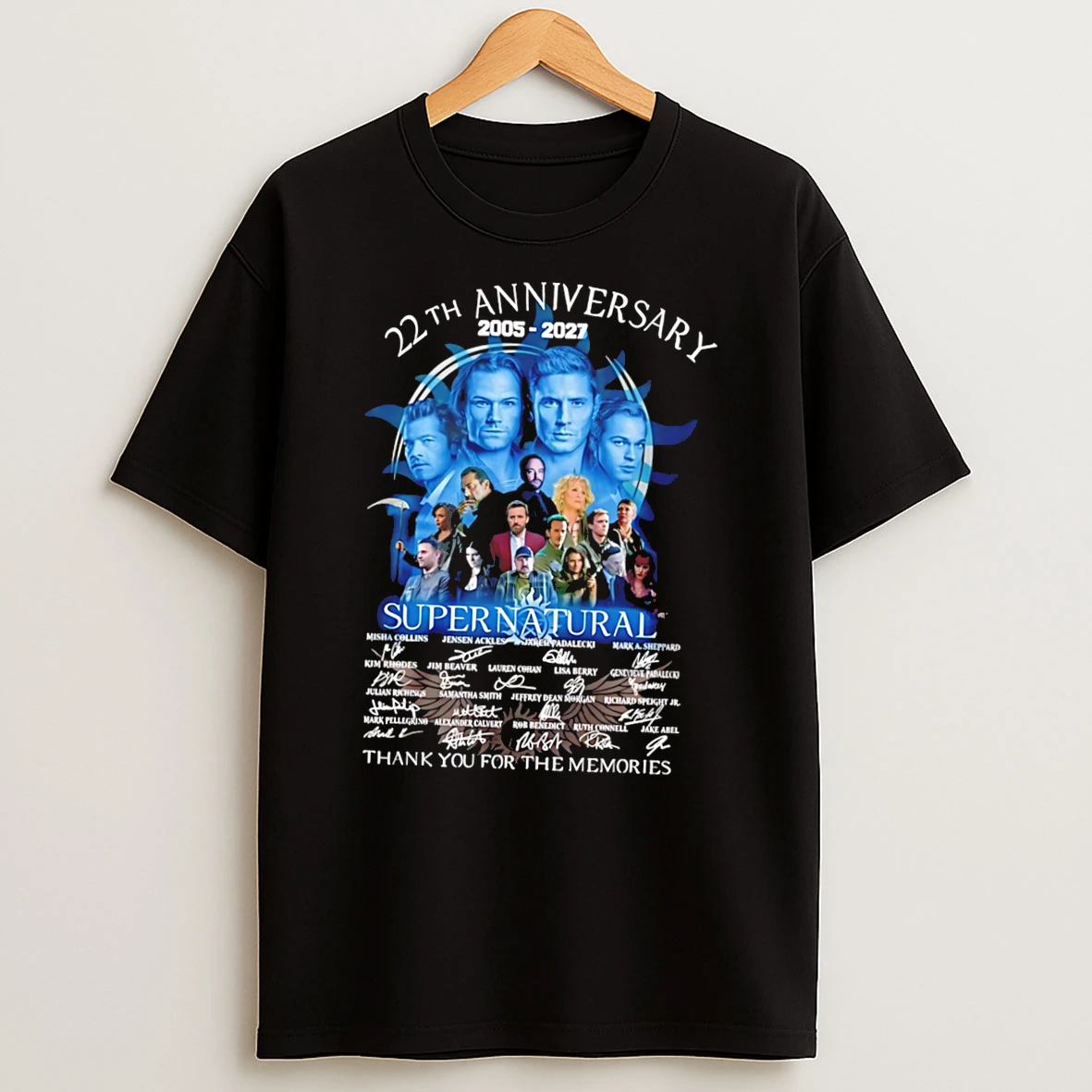 Supernatural 22th Anniversary 2005 %ce%b3co 2027 Thank You For The Memories Tee Tshirt Hoodie