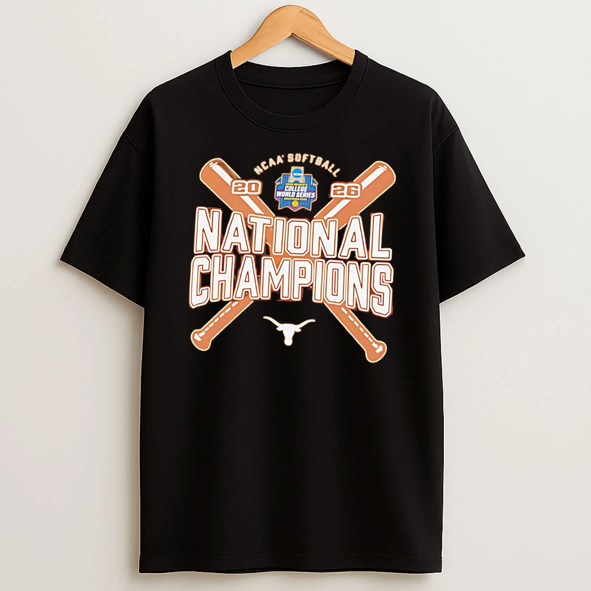 Texas Longhorns 2026 Ncaa Softball Womens College World Series Champions Jersey Tee Tshirt Hoodie