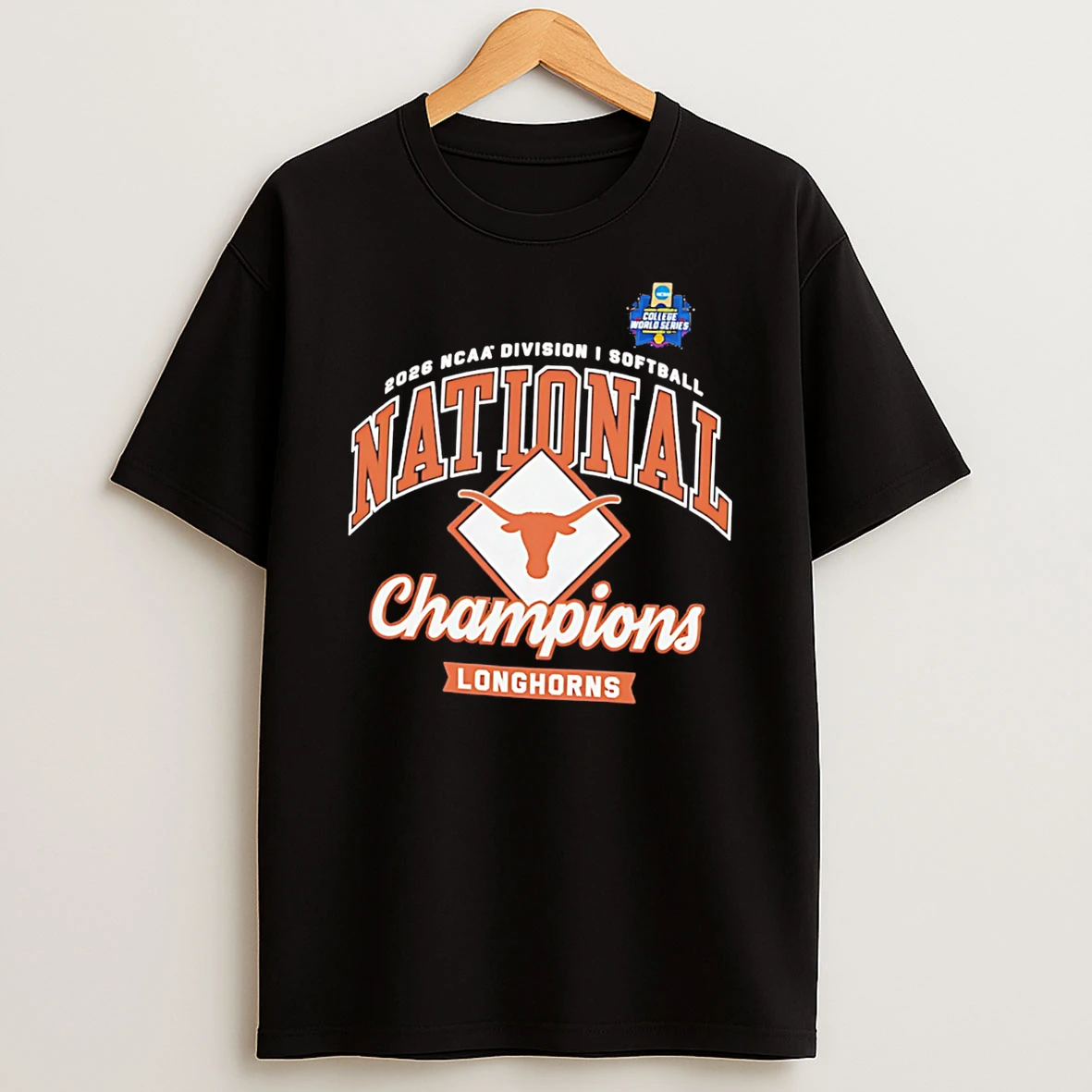 Texas Longhorns 2026 Ncaa Softball Womens College World Series National Champions Locker Room Tee Tshirt Hoodie