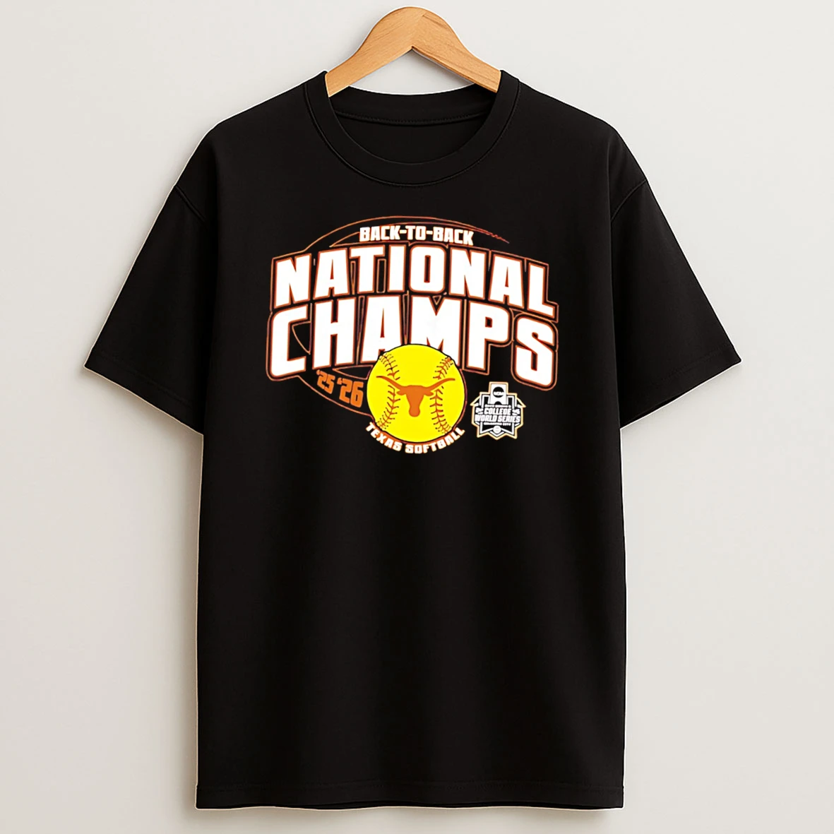 Texas Longhorns 2026 Softball National Champs Back To Back Tee Tshirt Hoodie