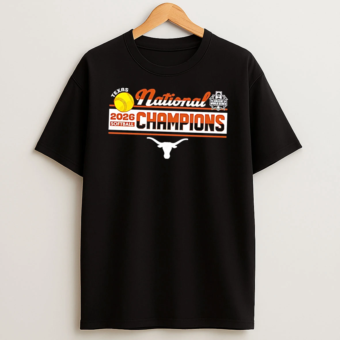 Texas Longhorns 2026 Womens College World Series Champions Classic Tee Tshirt Hoodie