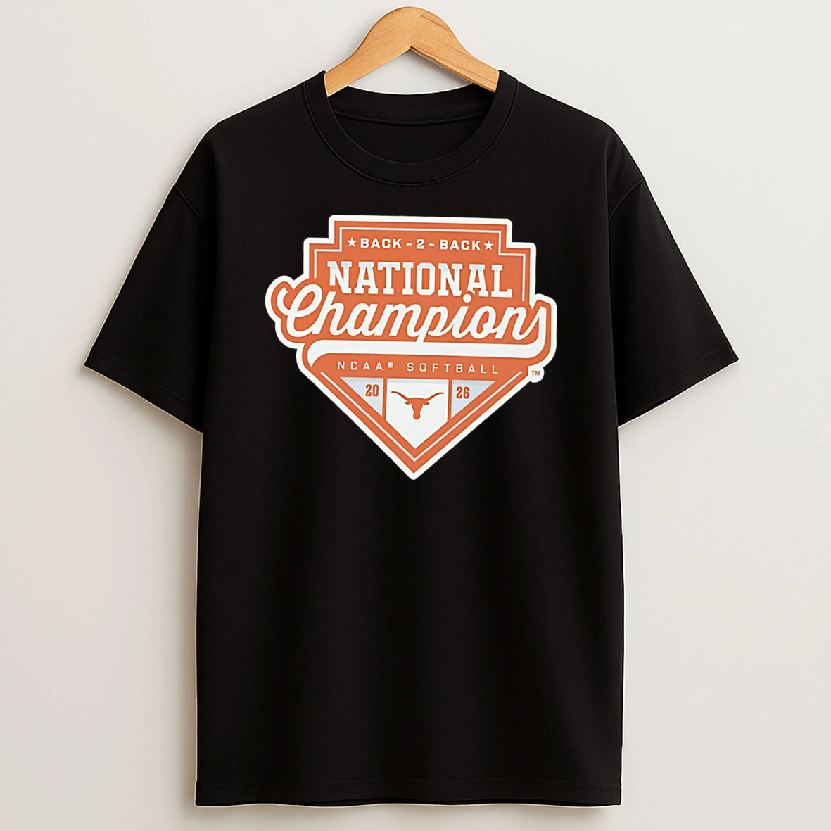Texas Longhorns Softball 2026 Ncaa Womens College World Series National Champions Logo Tee Tshirt Hoodie