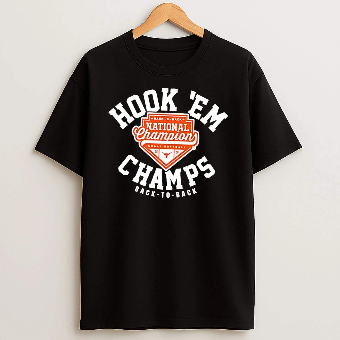 Texas Longhorns Softball Hook Em 2026 National Champions Back To Back Tee Tshirt Hoodie