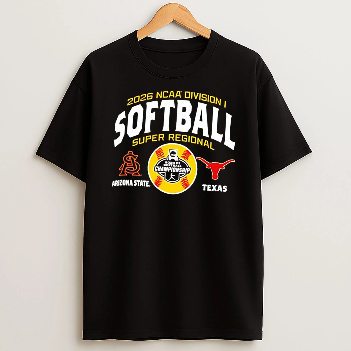 Texas Longhorns Vs Arizona State Sun Devils 2026 Ncaa Softball Super Regional Matchup Tee Tshirt Hoodie