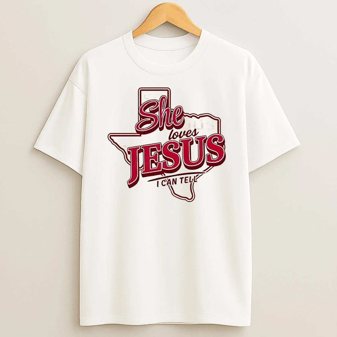 Texas State Map Apparel She Loves Jesus I Can Tell Tshirt Hoodie