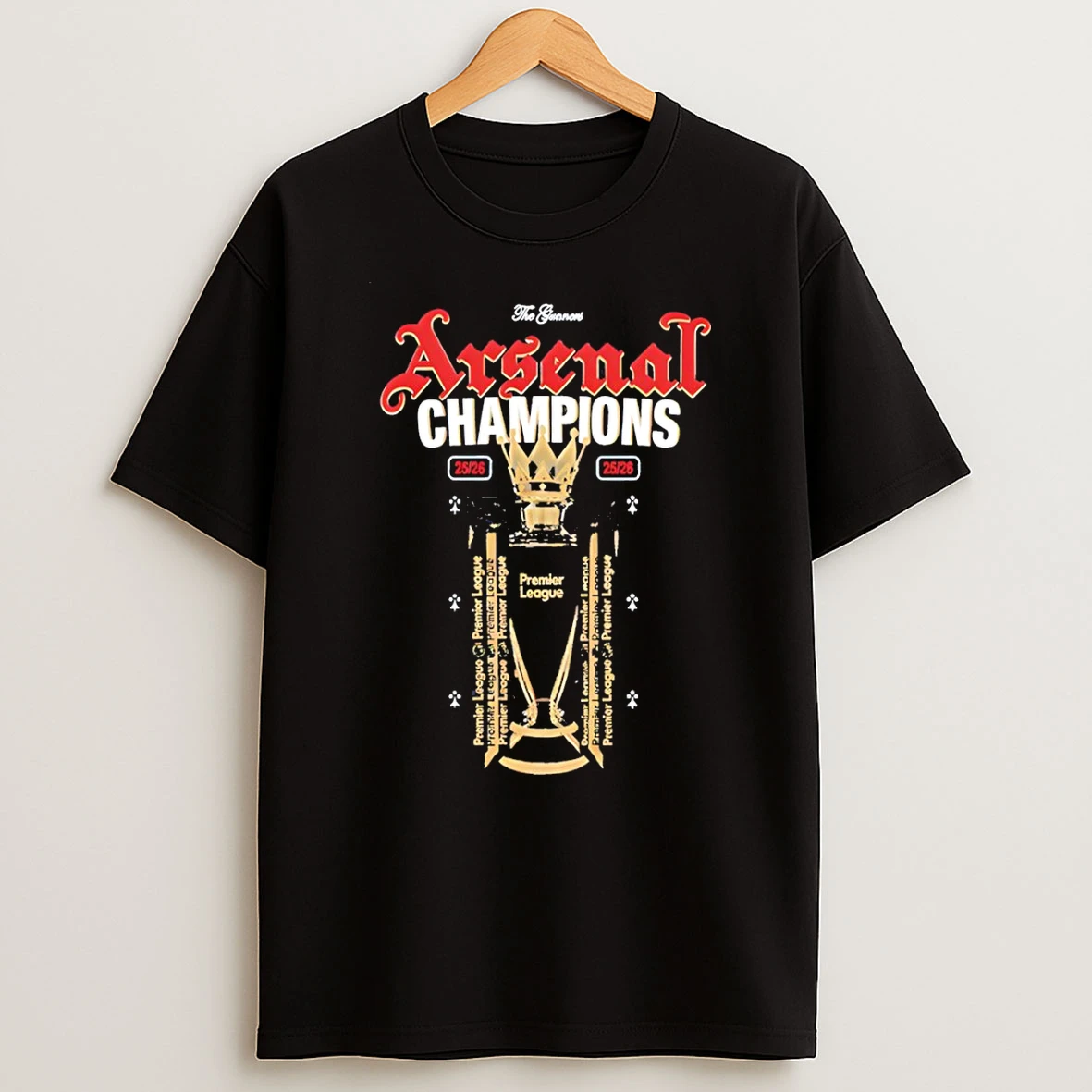 Trophy Arsenal Football Club The Gunners Arsenal Champions 25 26 Tshirt Hoodie