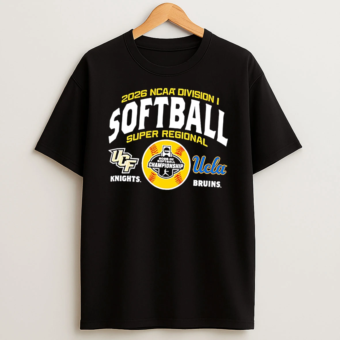 Ucla Bruins Vs Ucf Knights 2026 Ncaa Softball Super Regional Matchup Tee Tshirt Hoodie
