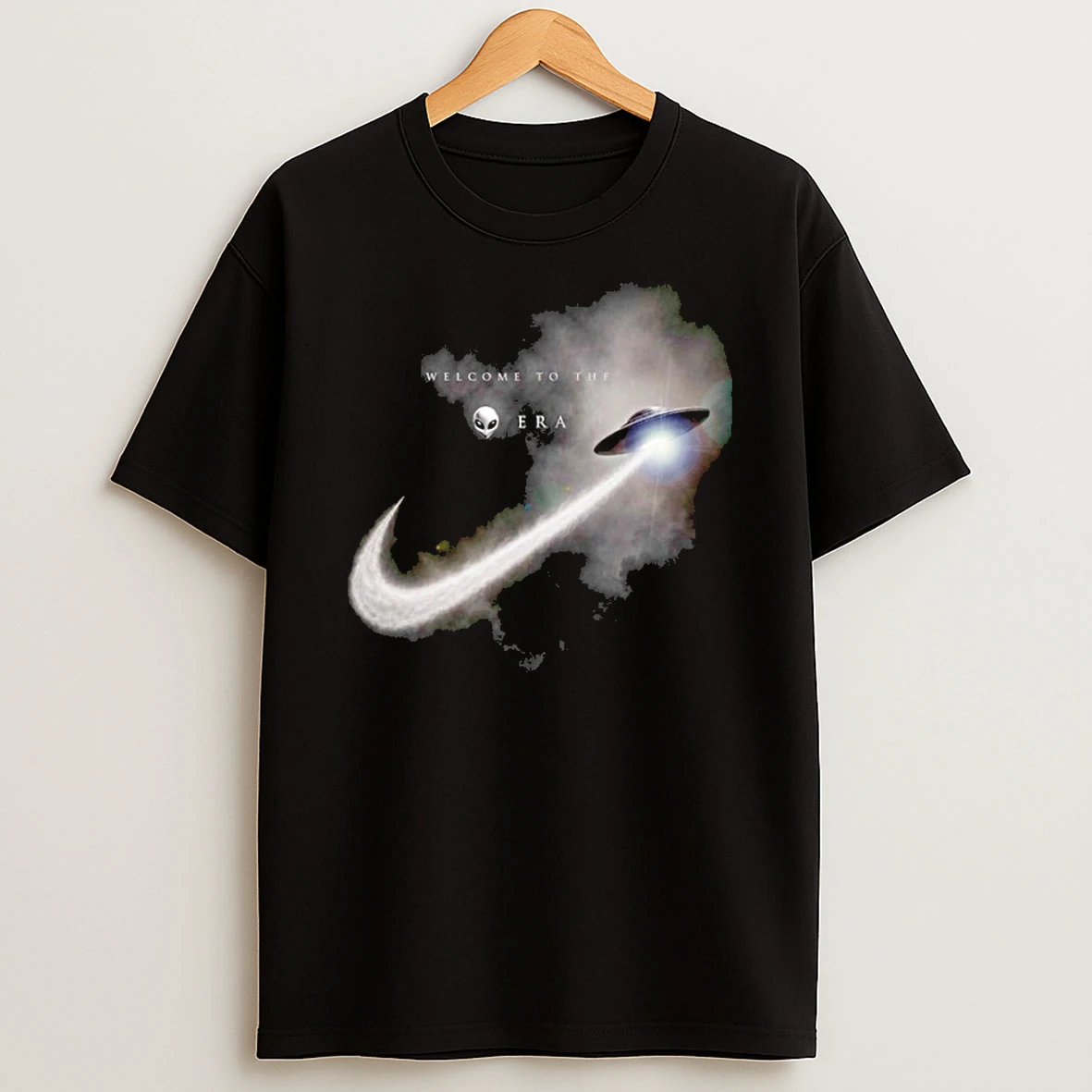Ufo Alien Spaceship Nike Swoosh Welcome To The Spurs Basketball Tshirt Hoodie