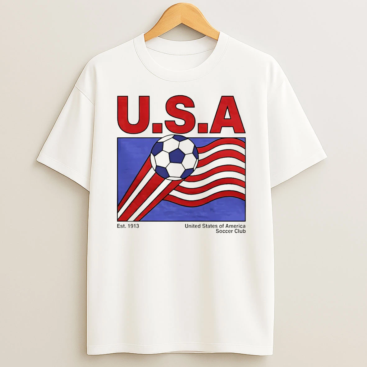 Usa Soccer Est 1913 United States Of America Soccer Club Tshirt Hoodie