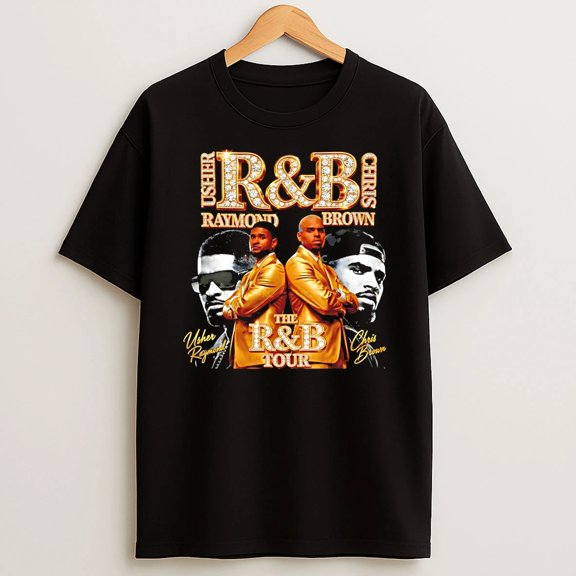 Usher Raymond And Chris Brown Usher R B Tour 2026 Signatures Tshirt Hoodie