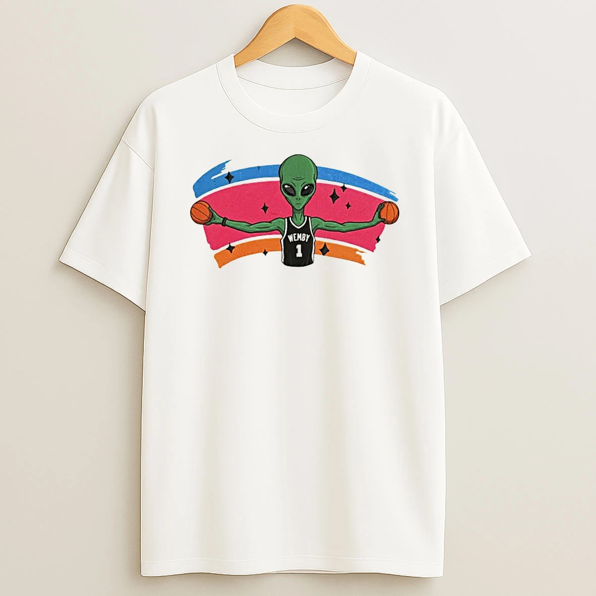 Victor Wembanyama Alien Basketball Player Wemby 1 Jersey Tshirt Hoodie