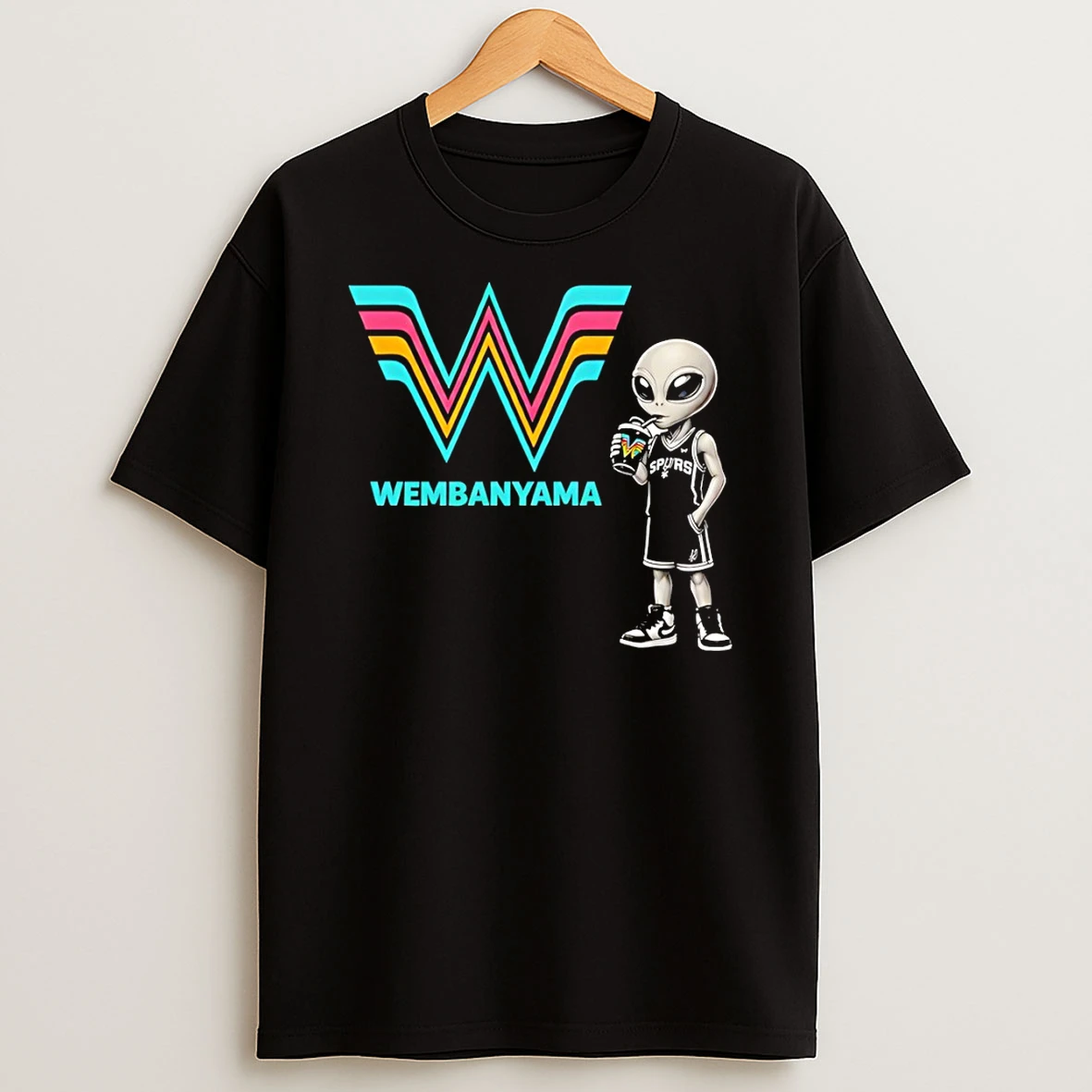 Victor Wembanyama Alien San Antonio Spurs Basketball Nba Go Spurs Go Tshirt Hoodie