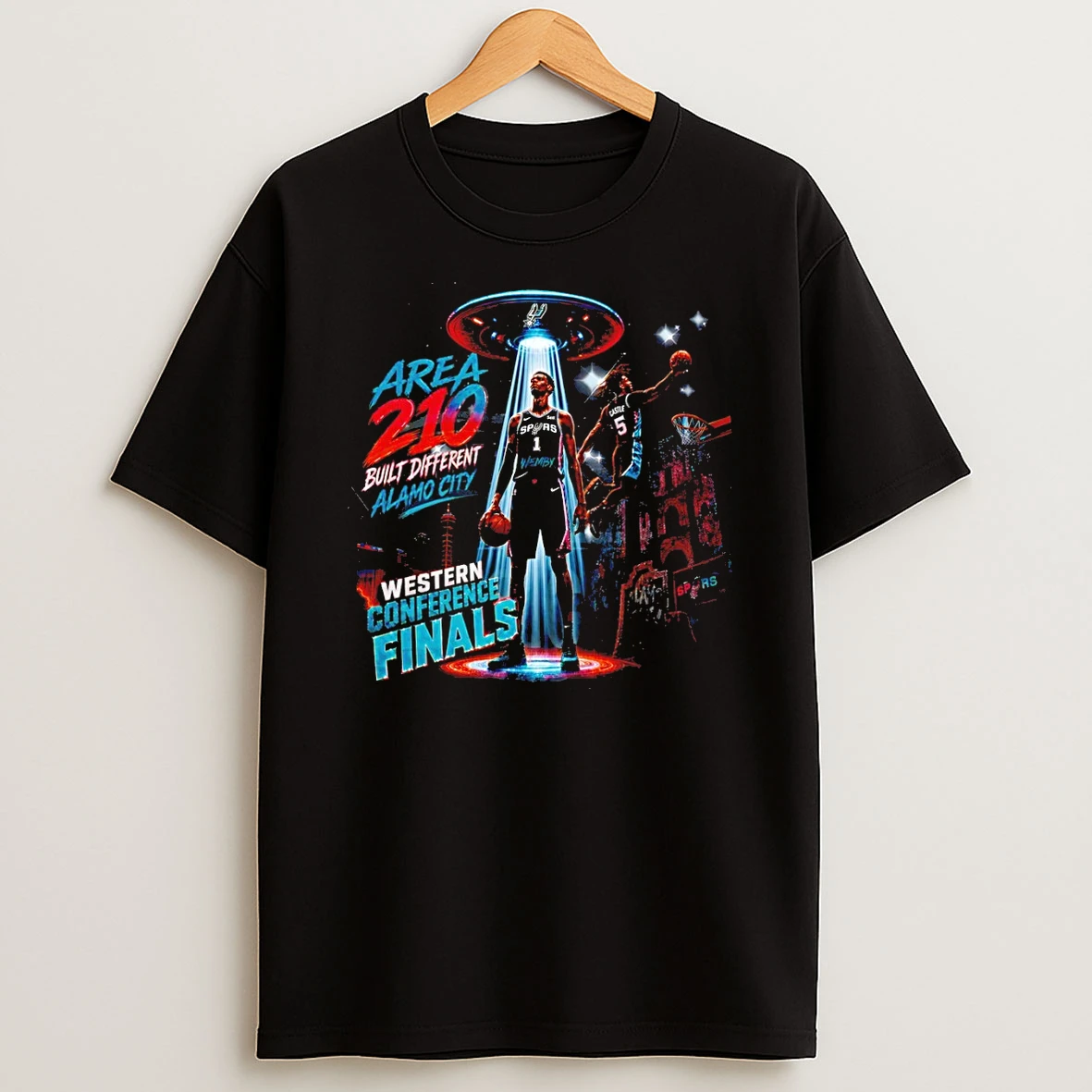 Victor Wembanyama Stephon Castle San Antonio Spurs Basketball Area 210 Built Different Tshirt Hoodie