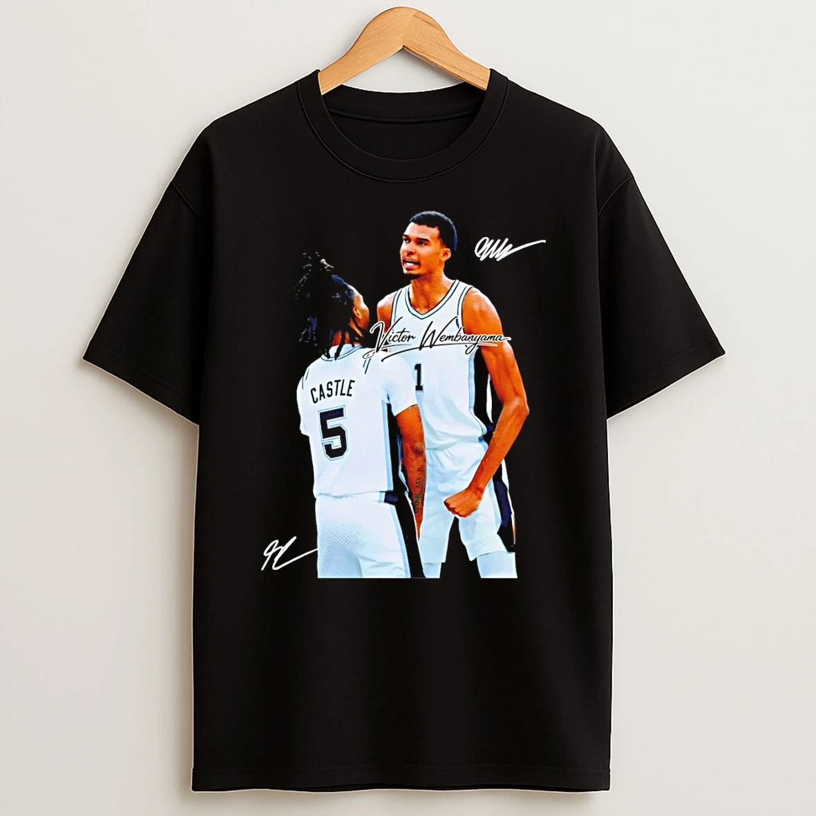 Victor Wembanyama And Stephon Castle San Antonio Signature Tshirt Hoodie