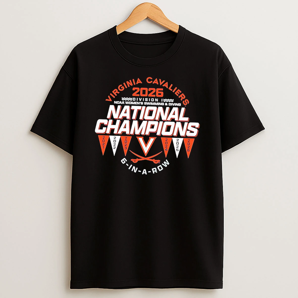 Virginia Cavaliers 2026 Ncaa Women Swimming Diving National Champ Tee Tshirt Hoodie