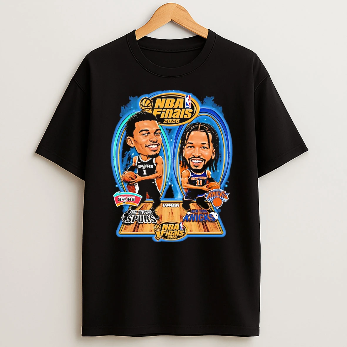 Wembanyama Jalen Brunson Nba Finals 2026 San Antonio Spurs New York Knicks Tshirt Hoodie