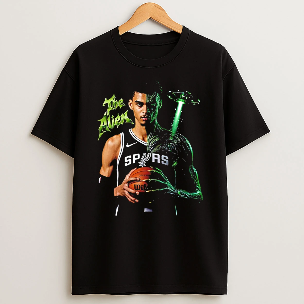 Wemby Spurs The Alien Tribute Tshirt Hoodie