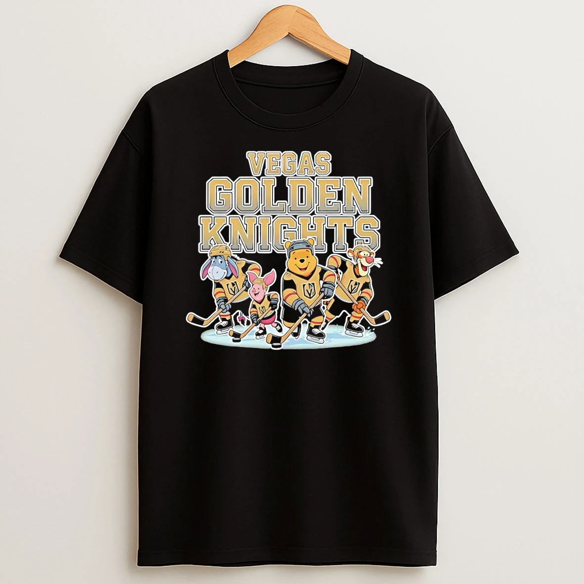 Winnie The Pooh Disney Vegas Golden Knights Hockey Nhl 2026 Tshirt Hoodie