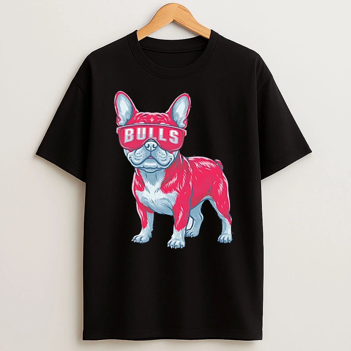 Azb0hdve Chicago Bulls French Bulldog Cartoon Tee Tshirt Hoodie