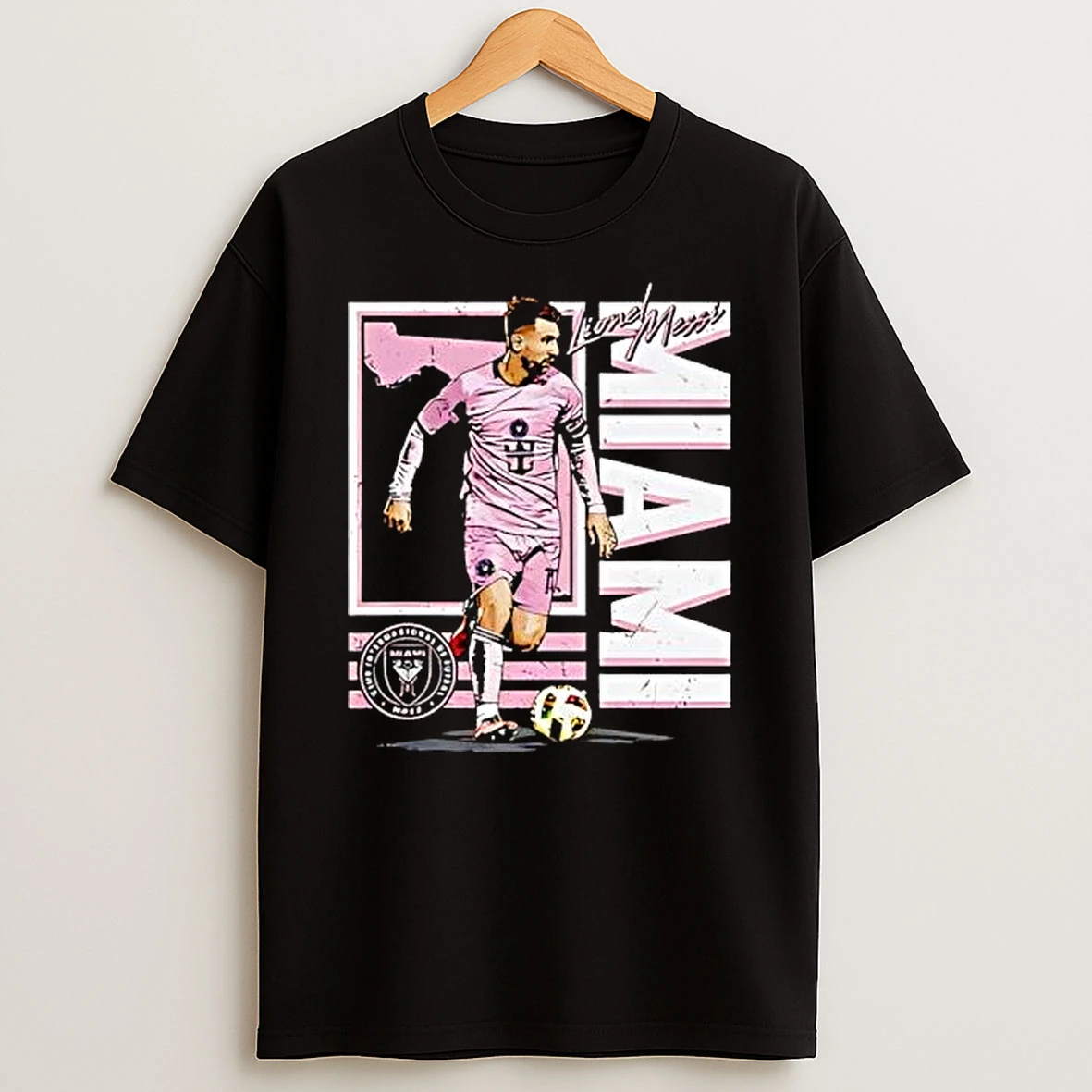 500 Level Club Internacional De Futbol Lionel Messi Miami T Shirt