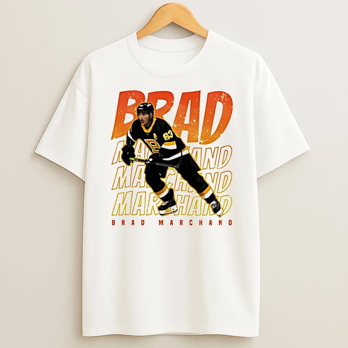 Brad Marchand Skating Boston Bruins T Shirt