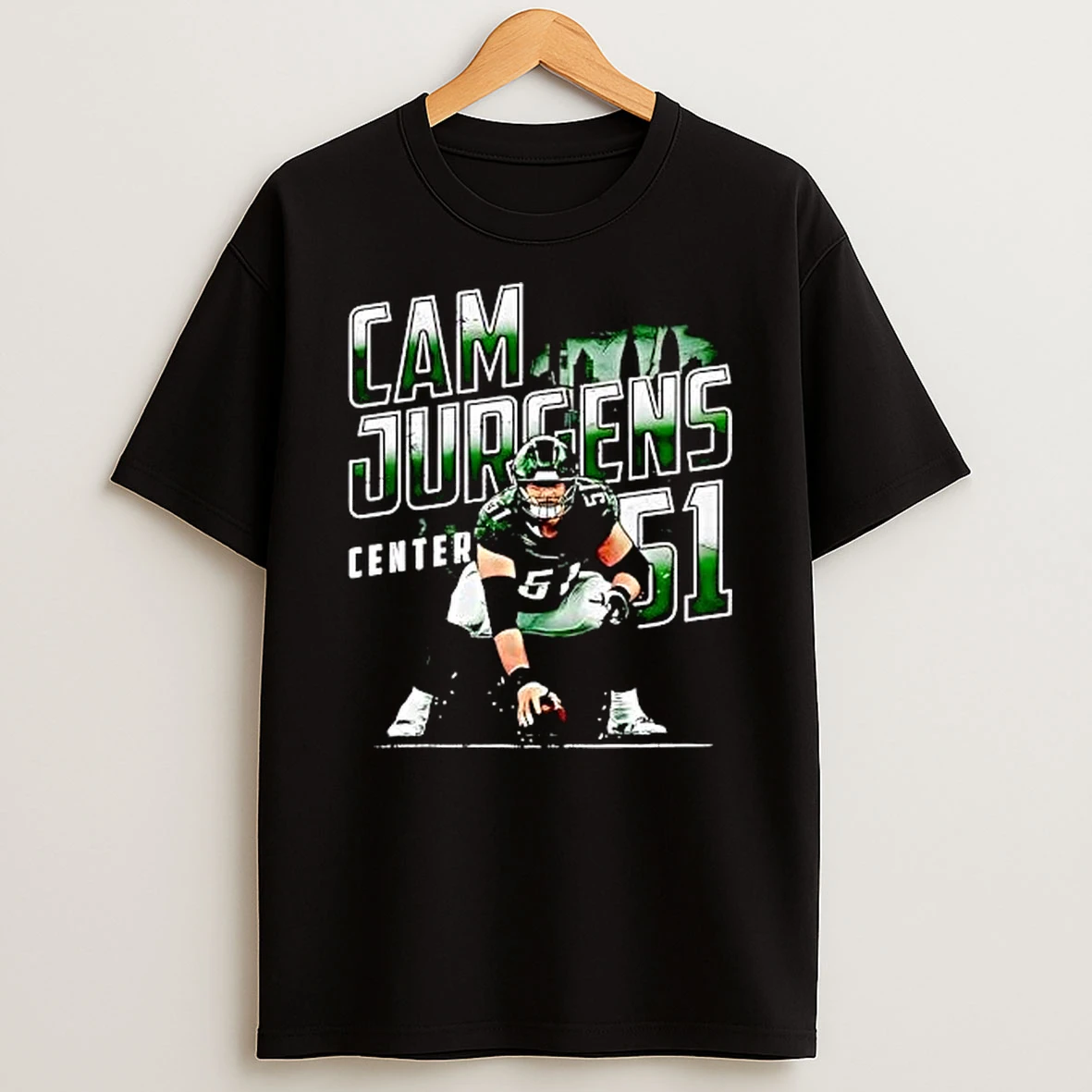 Cam Jurgens Center 51 Philadelphia Eagles T Shirt