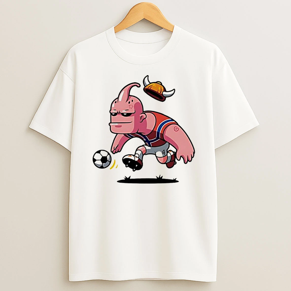 Erling Haaland Majin Buu Playing Soccer 9 Norway T Shirt