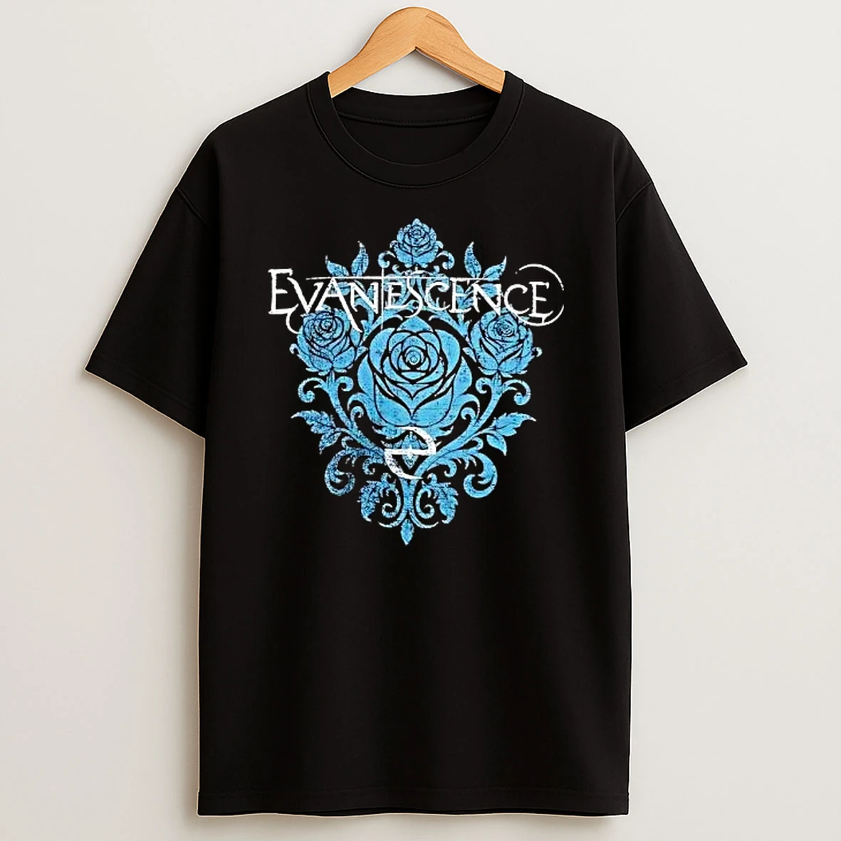 Merchandise Evanescence Rose Bloom Logo T Shirt