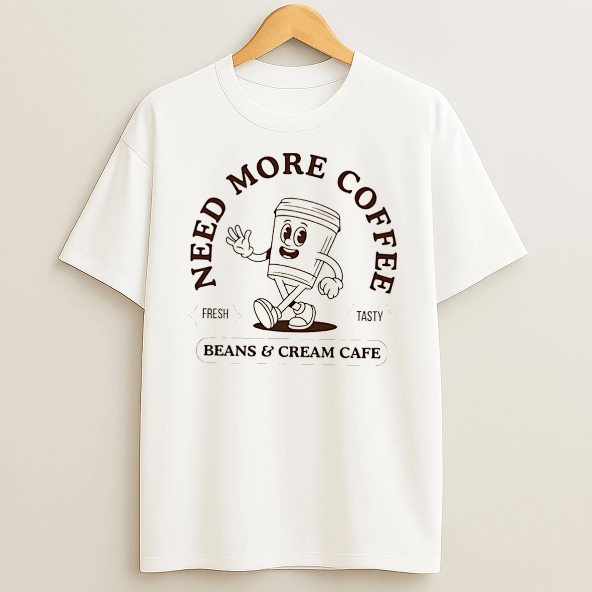 Officials Crfxyqjb Need More Coffee Beans Cream Cafe Fresh Tasty Tee Premium T Shirt Sweatshirt Hoodie