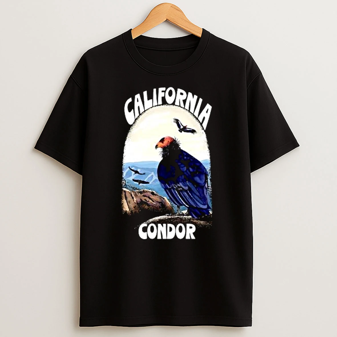 Officials California Condor Perched Atop Rocky Peak California Condor Premium T Shirt Sweatshirt Hoodie