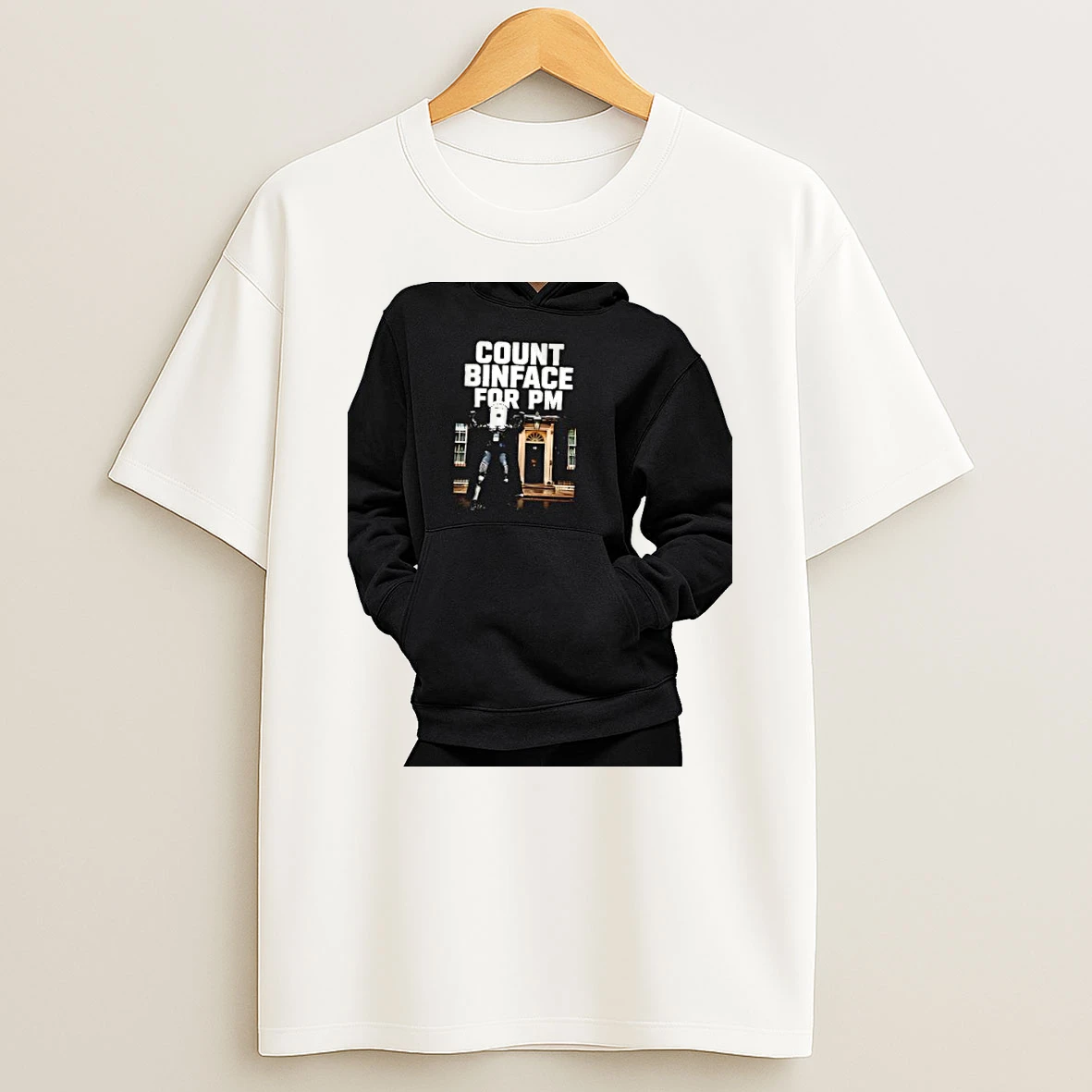 Officials Count Binface 10 Downing Street Count Binface For Pm Premium T Shirt Sweatshirt Hoodie
