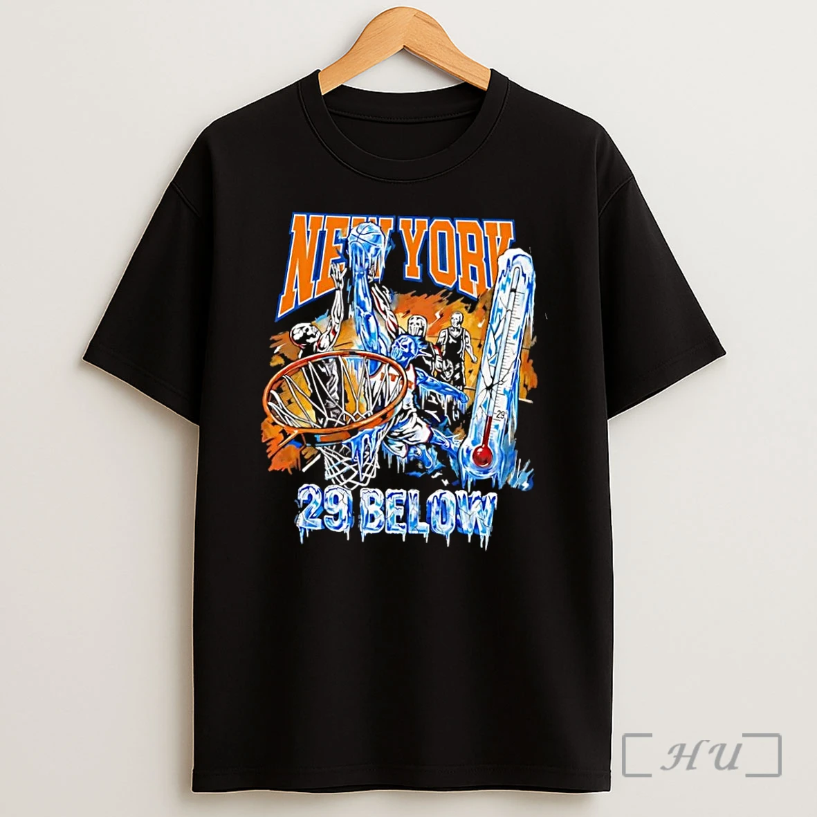 Officials Frozen Court New York 29 Below Basketball Skull Players Black Shirt
