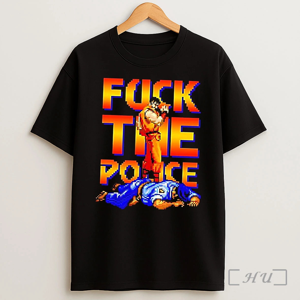 Officials Fuck The Police Contra Video Games Black Shirt