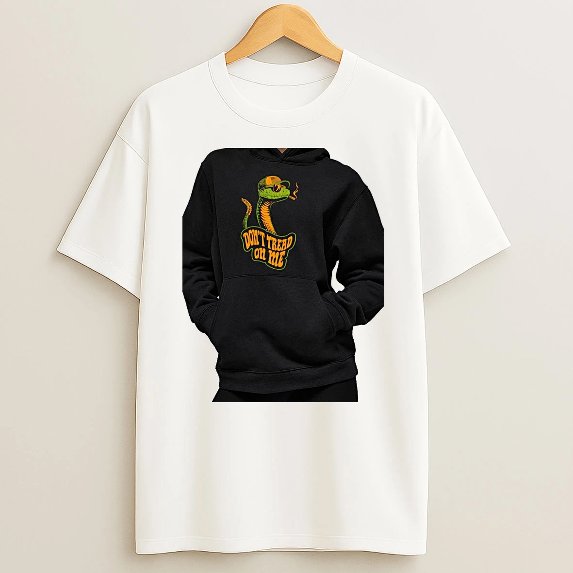 Officials Gadsden Flag Snake American Flag Hat Smoking Dont Tread On Me Premium T Shirt Sweatshirt Hoodie