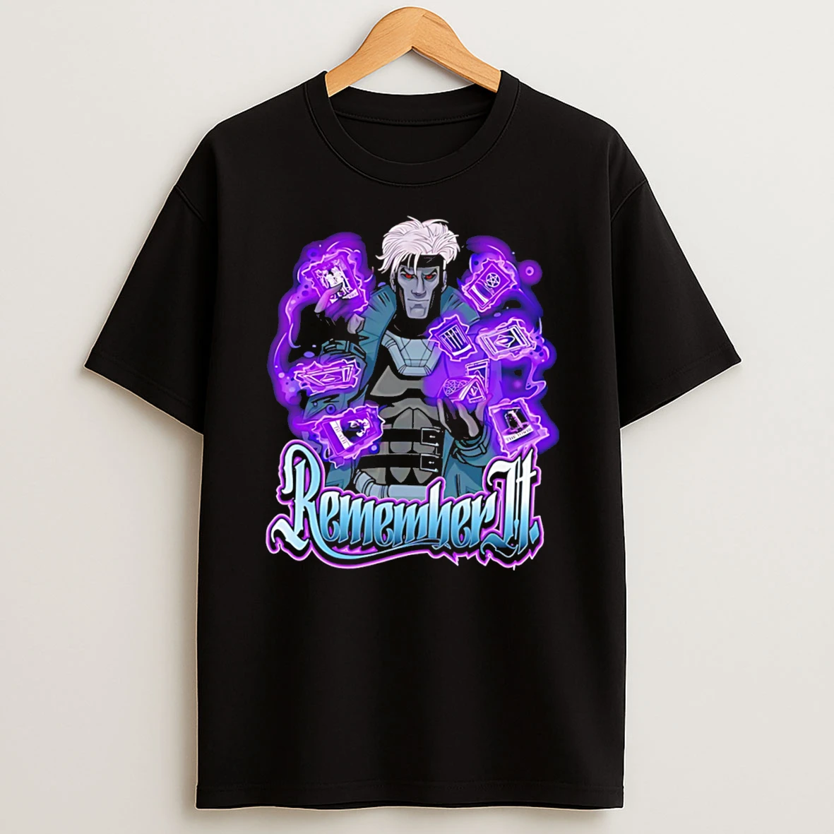 Officials Gambit Remember It X Men Marvel Tarot Card Tee Premium T Shirt Sweatshirt Hoodie