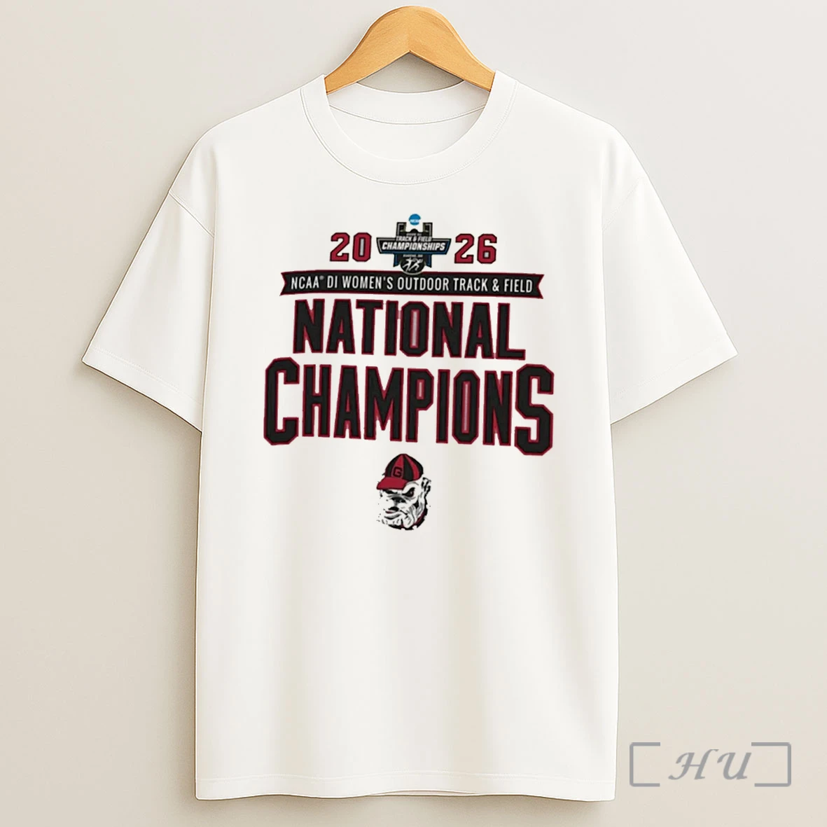 Officials Georgia Bulldogs 2026 Ncaa Womens Outdoor Track Field National Champions Tee Shirt